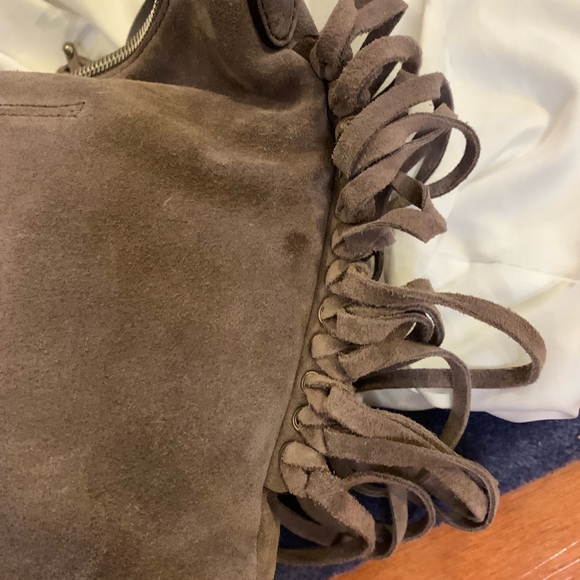 Michael Kors “Billy” suede messenger bag w/ fringe - Picture 13 of 13